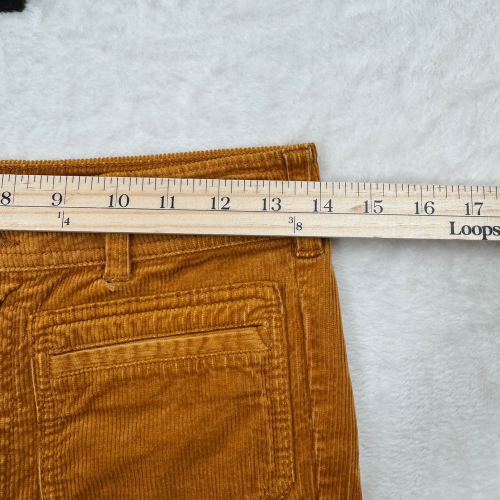 Anthropologie Pilcro Corduroy Pants Womens‎ 25 Mustard Yellow Wide Leg High Rise - Picture 5 of 16